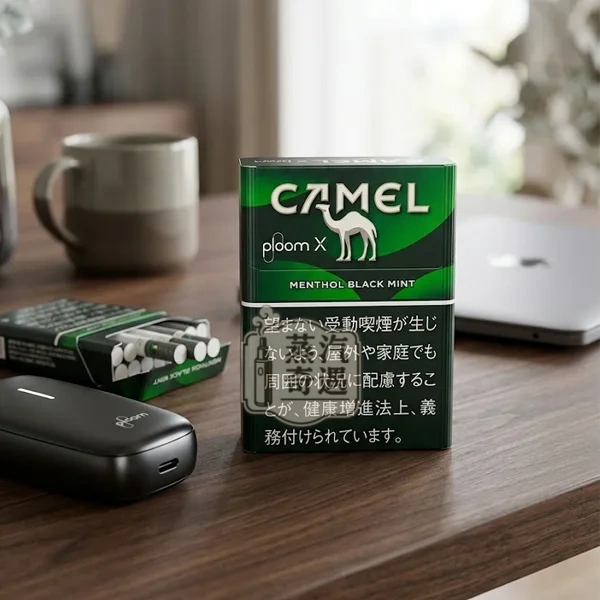 Ploom煙彈Camel Black Mint 濃薄荷口味桌面展示